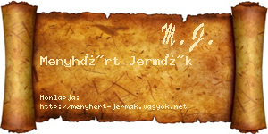 Menyhért Jermák névjegykártya